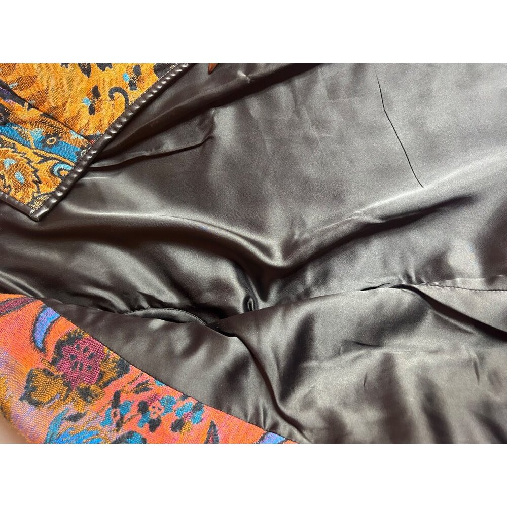 Parsley and Sage Large Jacket Artsy Boho Festival Floral Tapestry Pattern - Picture 11 of 11